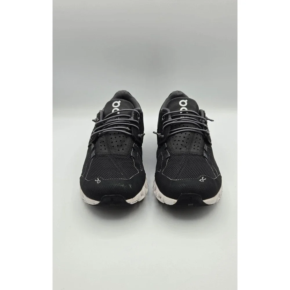 On Cloud 5 Women's Running Shoes 7.5 Black White Mesh Speed Lace Sneakers
